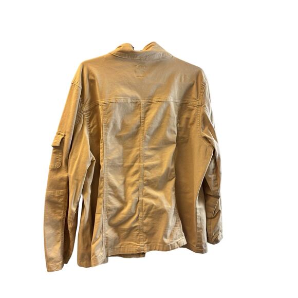 Kensie Jeans Utility Jacket - Butter Yellow Size 2X - Picture 6 of 8